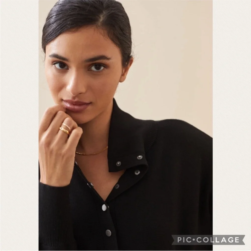 Anthropologie Daily Practice Polo Knit Mini Dress in Black (Price Firm) - Picture 4 of 8